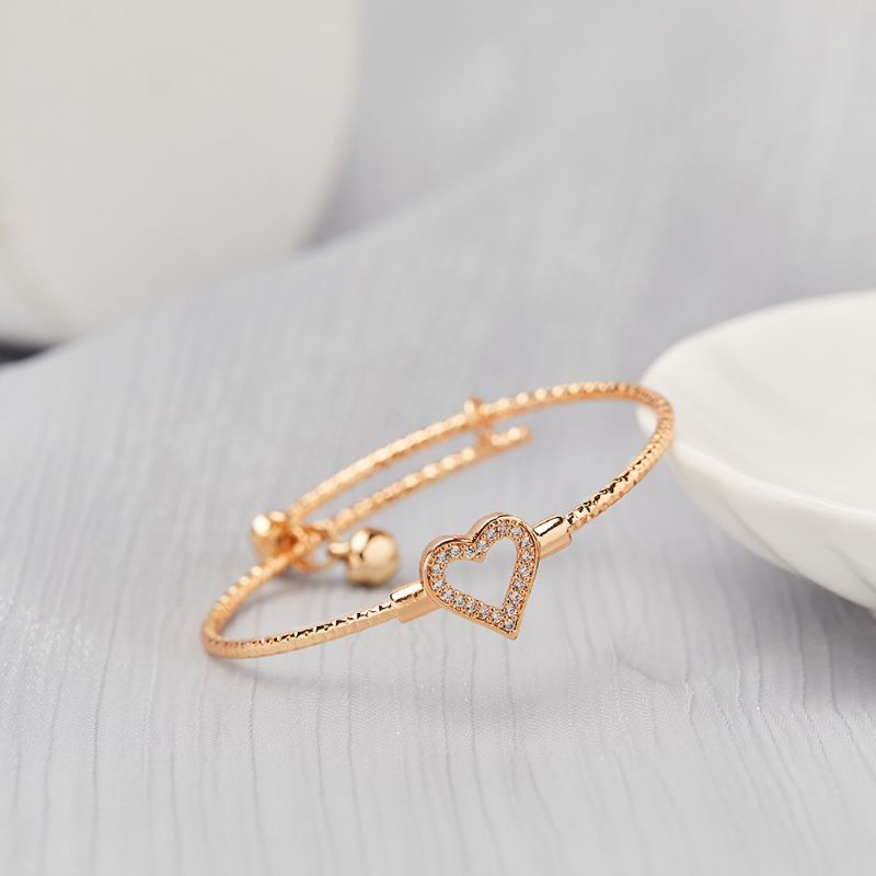 Gelang Anak Cantik Motif Love Gelang xufing Anti Karat Gelang Bangle Bisa di Atur