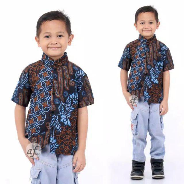 Promo (2-10th) Kemeja Batik Anak Original Hem Batik Anak Kemeja Anak Batik Anak Terlaris