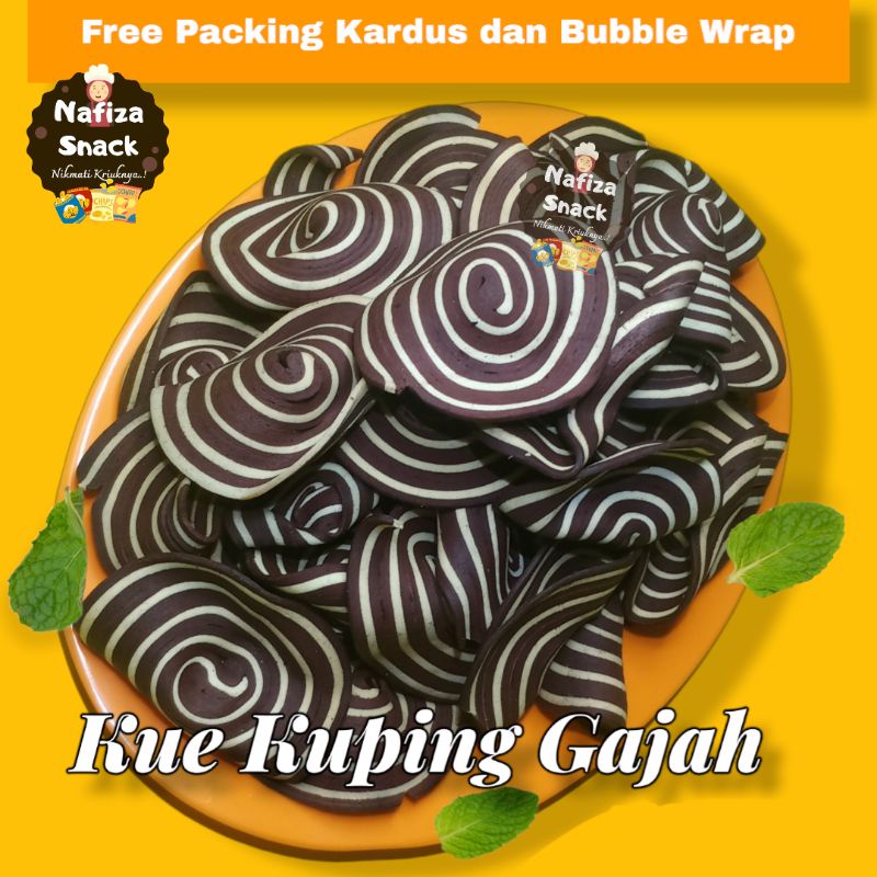 

SNACK Kue Kuping Gajah Cokelat 250 Gram / Kue Jadul / Cemilan Manis Gurih Renyah