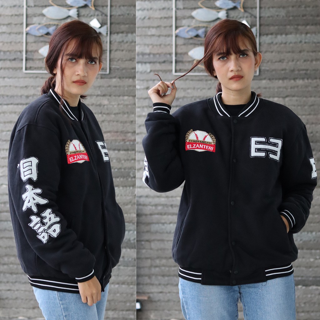 Jaket Wanita Varsity Elzanteri full bordir