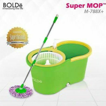 Alat Pel Bolde Super Mop M 788 X + Botol Pewangi Alat Pel Putar Alat Pel Putar Bolde Mop Unicorn