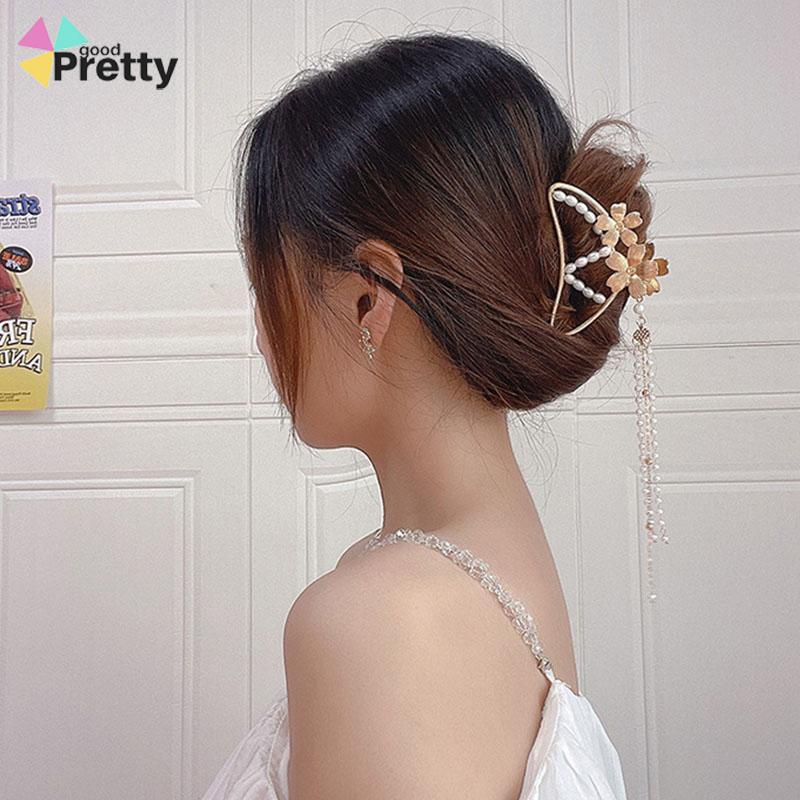 Korea Fashion Jepit Rambut Bentuk Kupu-Kupu Bahan Metal Rumbai Jepit Rambut Aksesoris - PD