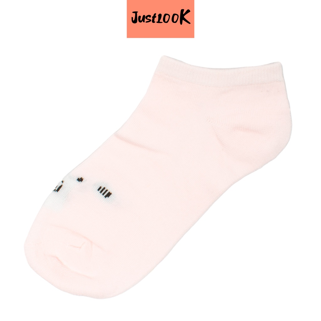 JustLook Kaos Kaki Ankle Motif Beruang Pendek Wanita Import High Quality-4