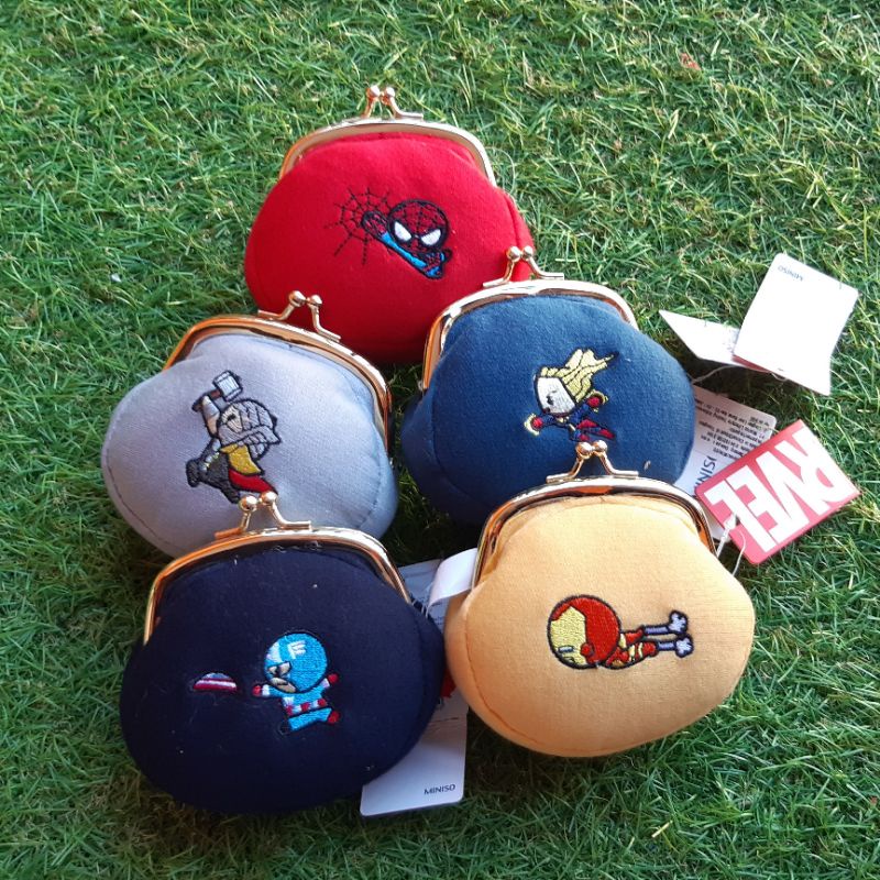 Boneka Marvel Ironman Spiderman Thor Captain America brand original Miniso