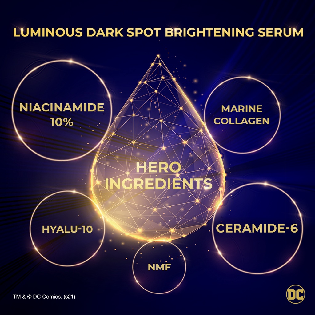 TRUEVE Wonder Women Luminous Dark Spot Brightening Serum x Warner Bros 30 ML-1
