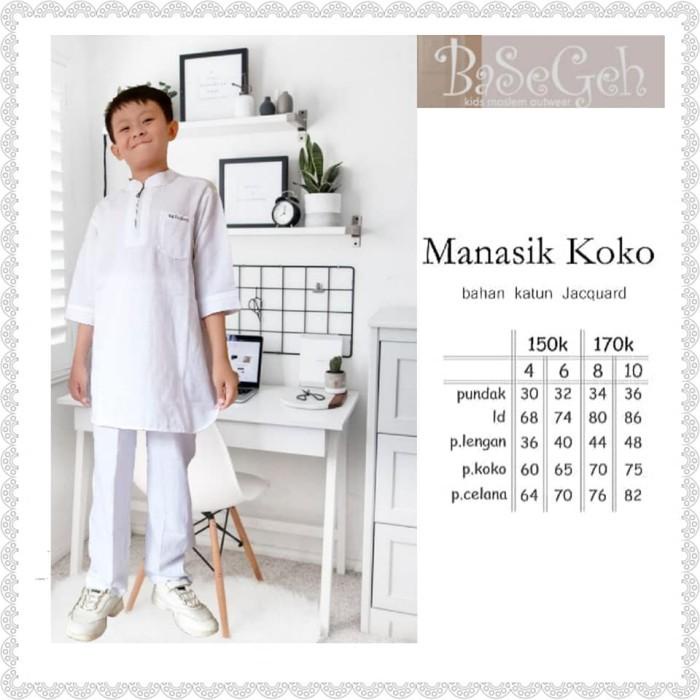Jcq Baju Muslim Setelan Koko Anak Basegeh Manasik Haji U
