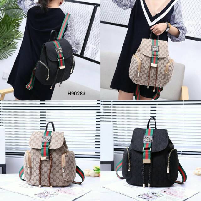 Ransel Gucci GG Kanvas Mikeyla Bag Kode H9028#