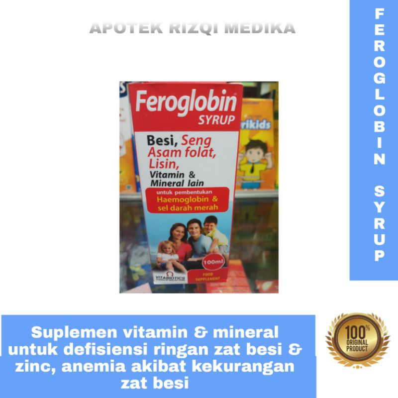 Feroglobin syrup  multivitamin zat besi & ion