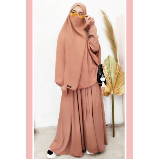 French khimar Jumbo / Gamis Basic Tisya