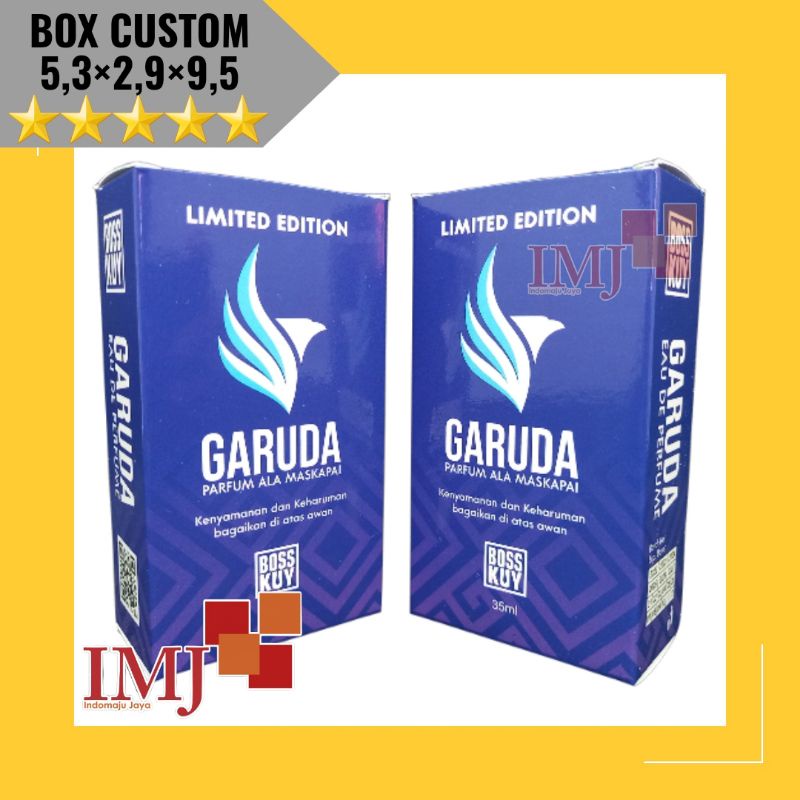

CETAK BOX PARFUM CUSTOM 5,3×2,9×9,5 KARDUS PARFUM CUSTOM 5,3x2,9x9,5