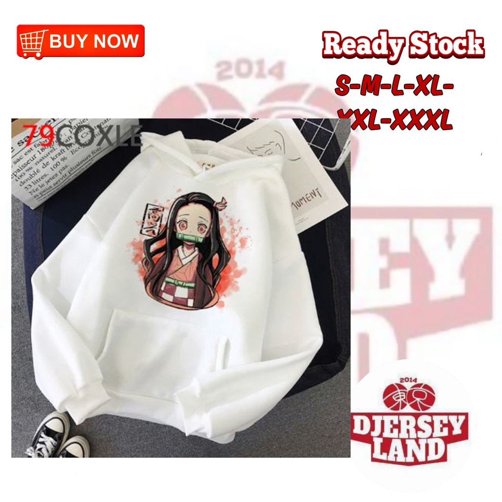HOODIE WANITA NEZUKO KAMADO KARAKTER ANIME DEMON SLAYER