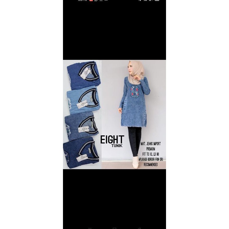 tunik eight / tunik jeans / tunik denim