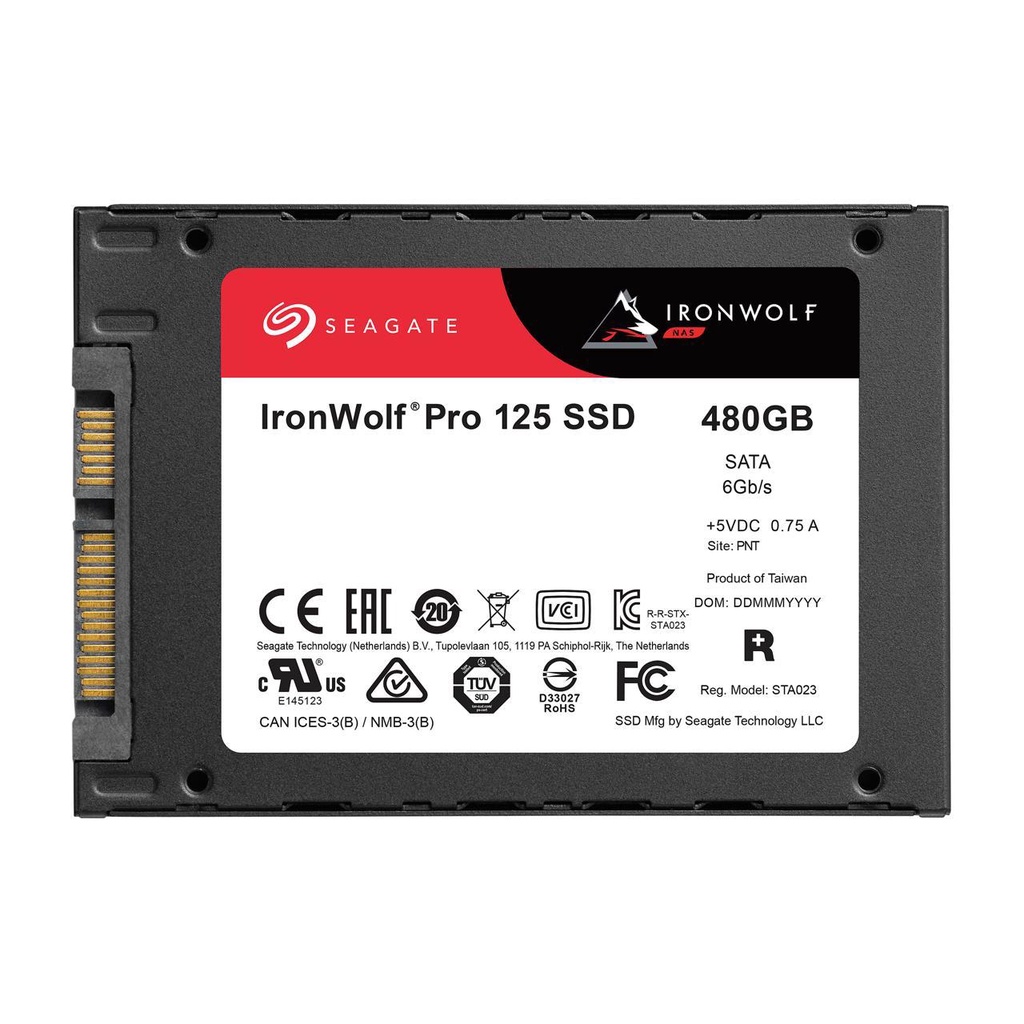 SEAGATE IRONWOLF PRO 125 SSD 480GB 2.5&quot; SATA NAS SSD