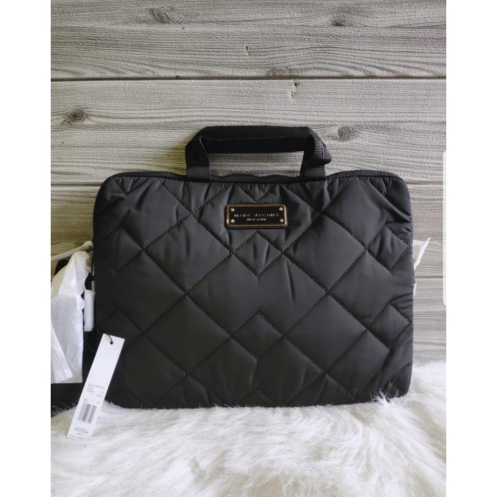 TAS BRANDED ORI MJ Laptop bag black quilted