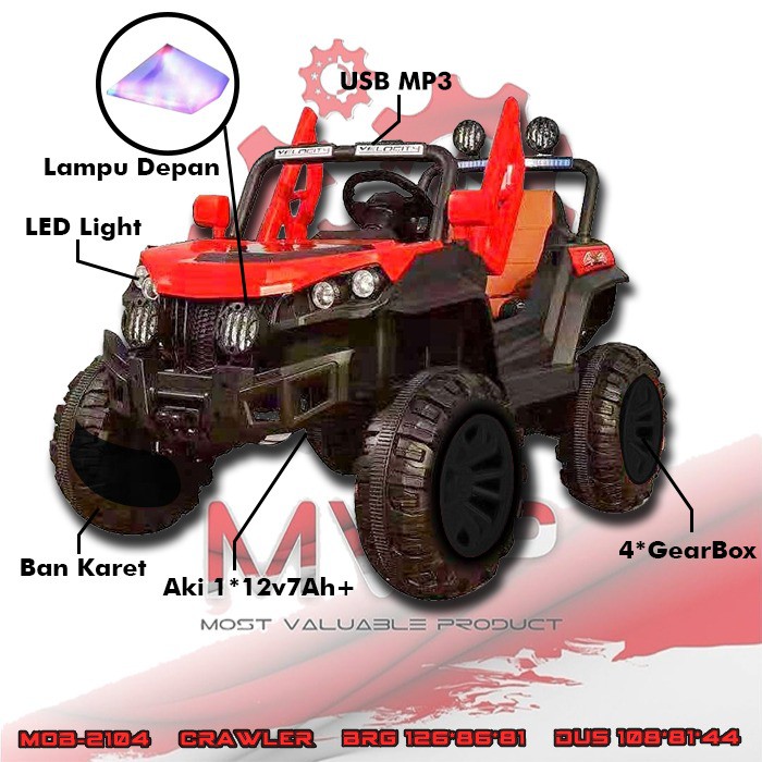 TERBARU MAINAN MOBIL AKI ANAK CRAWLER MOB-2014