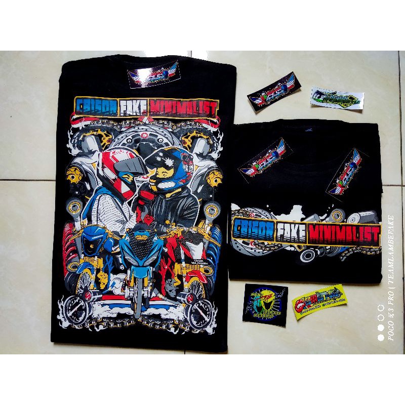 READY terbatas kaos cb150r jari-jarj fake minimalist/baju cb150r/BAYAR DITEMPAT