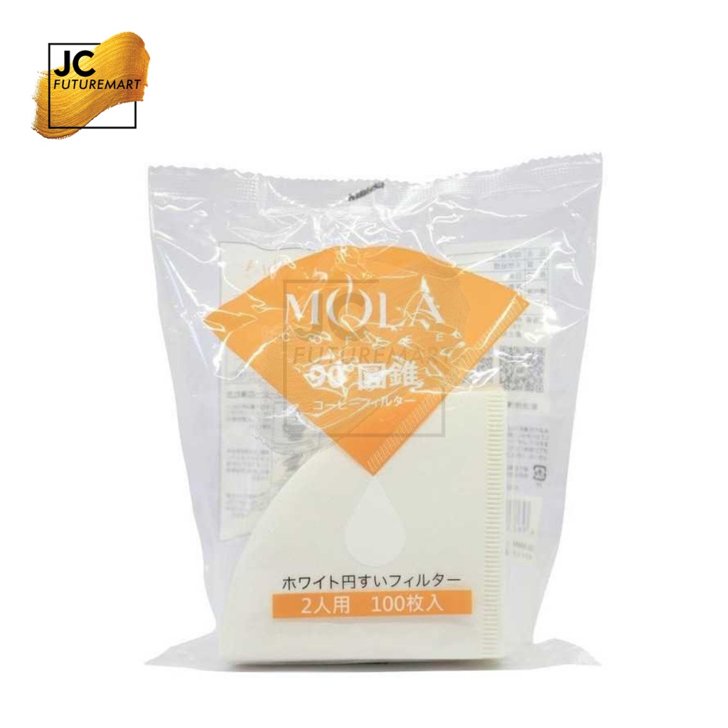 MOLA paper filter V60-01W / kertas filter kopi 100 Pcs White