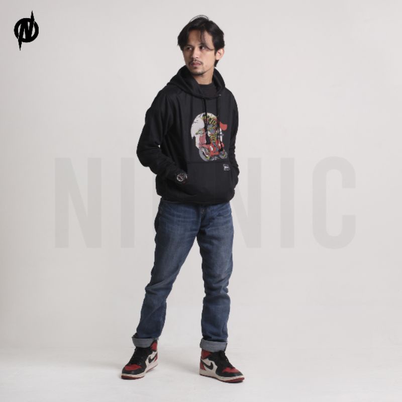 sweater hoodie nionic appude original pria dan wanita