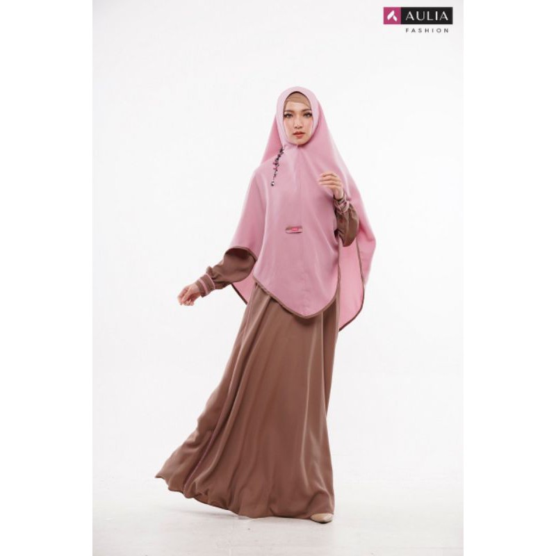 BAZAR AULIA ADZNA MOCCA PINK ORIGINAL BY AULIA FASHION PROMO BAHAN NIRMALA WOLLYCREPE