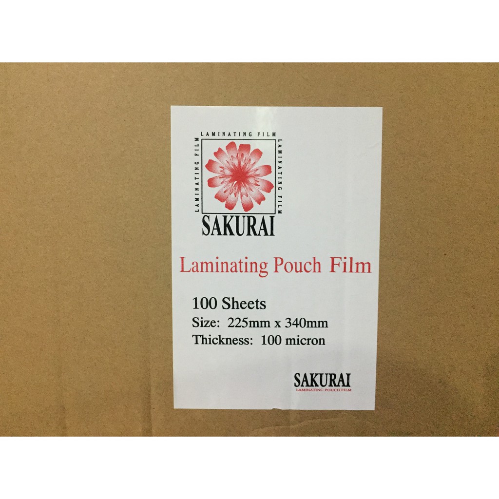 Plastik Laminating Sakurai F4 Folio 225mmx330mm 100micron