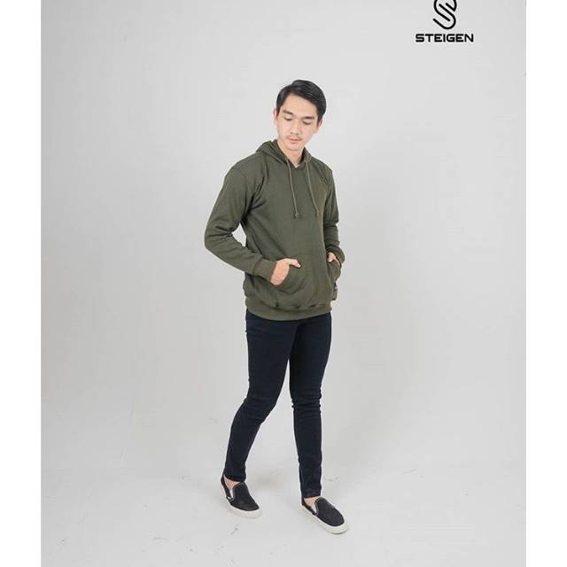 SWEATER STEIGEN HOODIE GREEN FOREST
