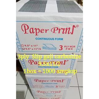 kertas amplop slip gaji continuous form confidential CF