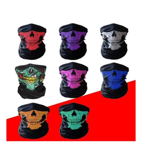 BARU BAFF MASKER GAMBAR TENGKORAK | BAFF MASKER BANDANA PRIA WANITA | BAFF MULTIFUNGSI MOTIF