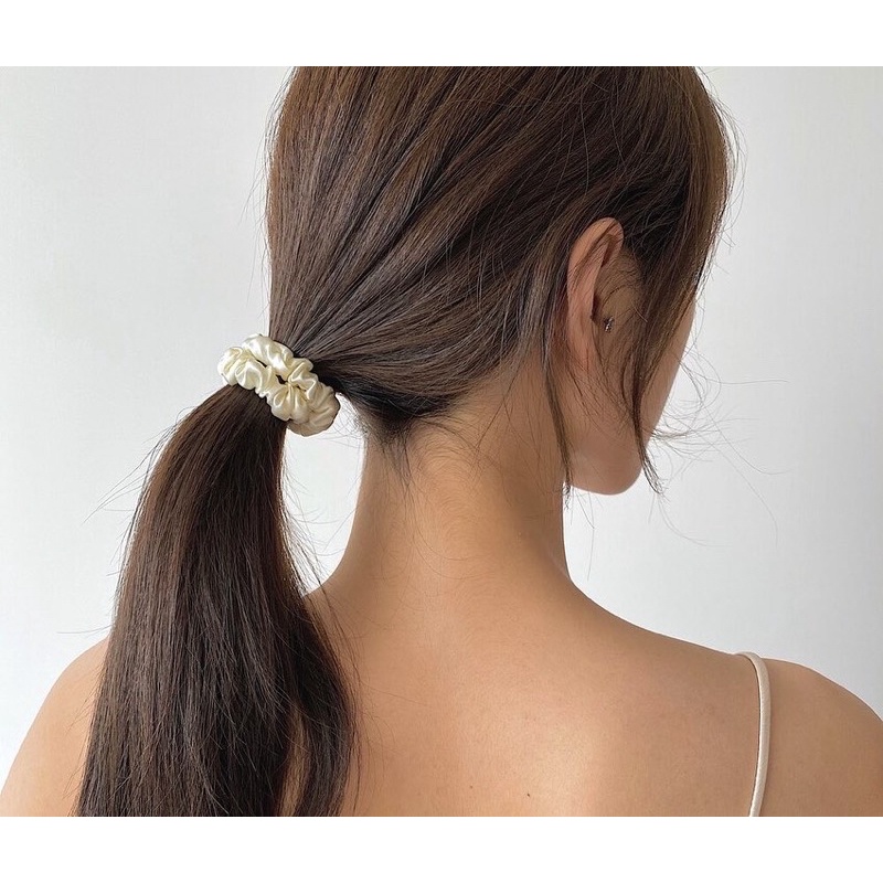 Ark.co - WILLOW skinny scrunchies set ikat karet rambut satin