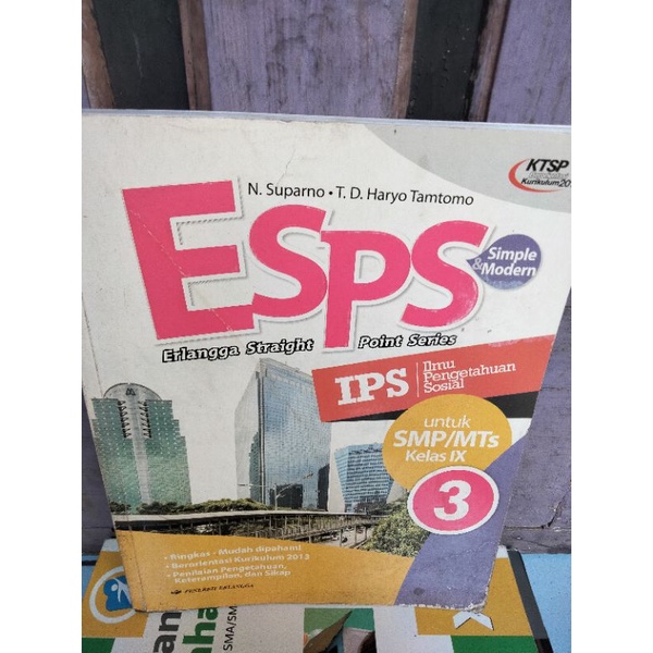 ESPS IPS 3 ERLANGGA SMP/MTS KELAS 3 KTSP BERORIENTASI K13