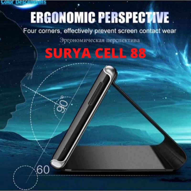 Case SAMSUNG NOTE 8  9  10  10+  10Lite  20  20Ultra    Casing Flip Cover Mirror Standing Clear View