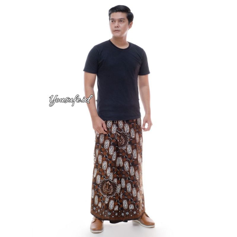 Sarung Batik Tulis Premium Santri Halus Seragam Pondok Pesantren Sekolah Guru PNS Nasional Bisa Cod Murah Kode SBTH01A