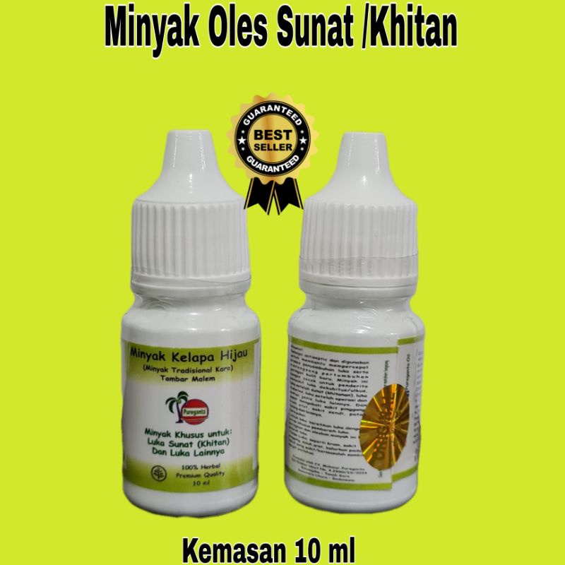 Jual Obat Tetes Sunat Khitan Minyak Kelapa Hijau Pureganta 10 Ml Shopee Indonesia 