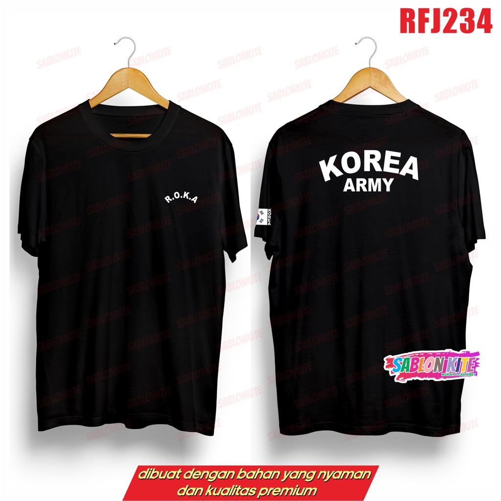 MURAH!!! KAOS ROKA ARMY KOREA 2022 RFJ234 chanyeol