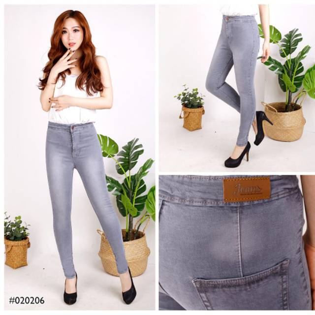  TERMURAH Highwaist Skinny Jeans Wanita Murah Warna  