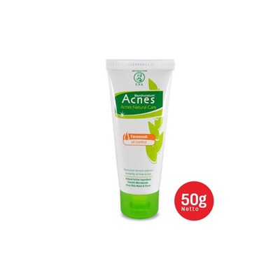 ACNES FACIAL FACE WASH OIL CONTROL 50 &amp; 100 GR PEMBERSIH WAJAH_Cerianti