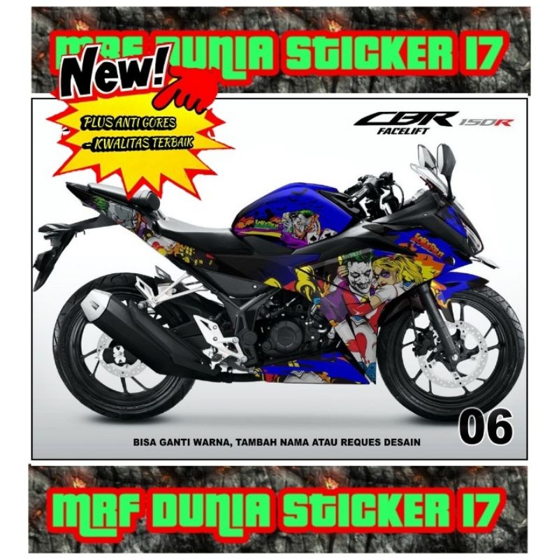 Sticker decal CBR 150R Facelift Full Body dekal CBR 150R Facelift Stiker Decal CBR 150R Facelift Dec