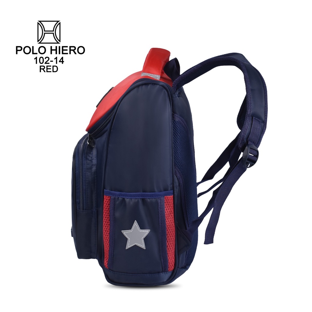 Tas Sekolah Import Tas Sekolah Polo Hiero 102-14&quot; Ransel Backpack Tas Anak-Anak Tas Ransel Fashion