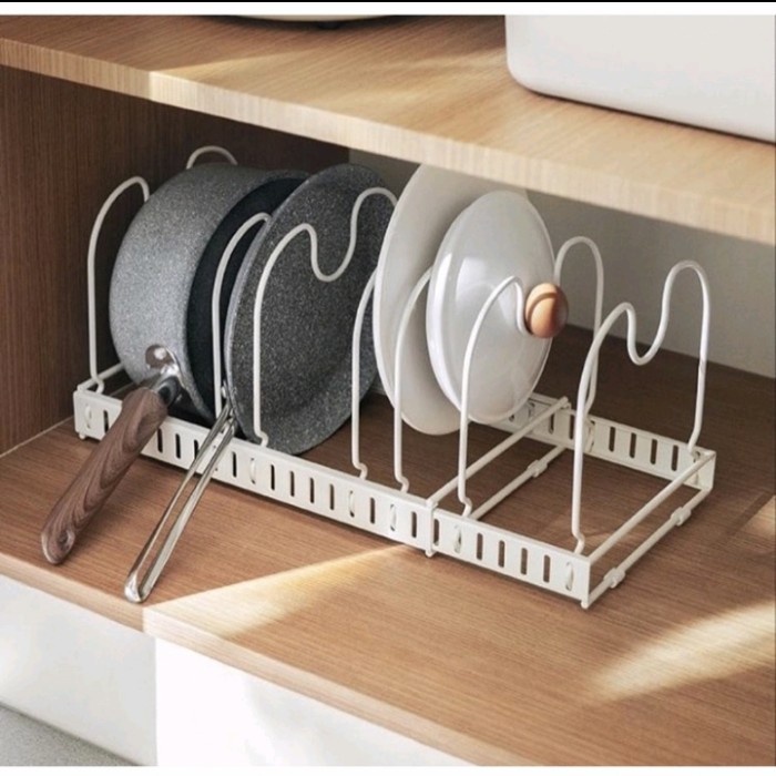 COZYHOUSE ADENA Extendable Pan &amp; Lid Organizer