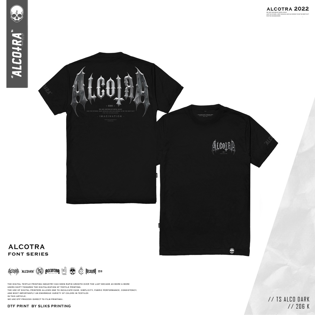 TS ALCO DARK // T-SHIRT ALCOTRA DARK FONT