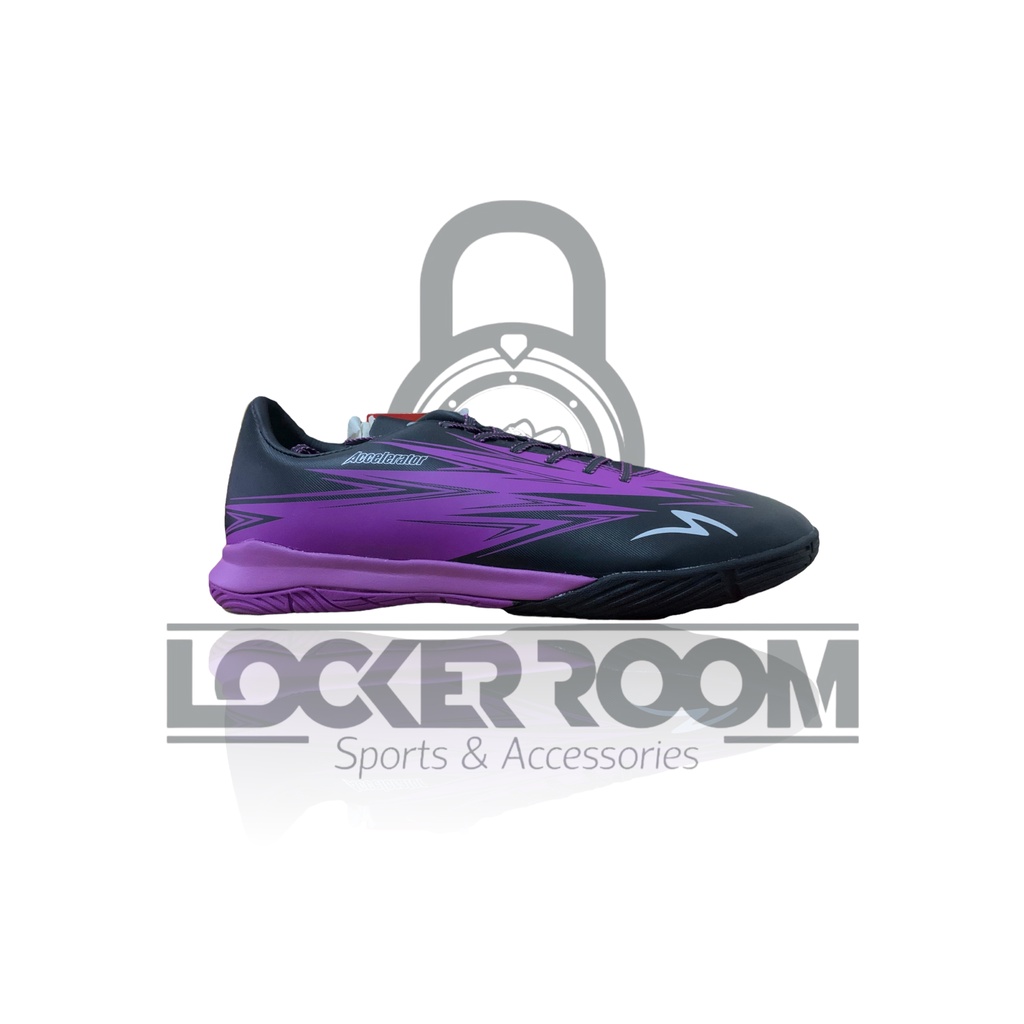 Sepatu Futsal Specs LIGHTSPEED 3 IN META CRUSH PACK-JET BLACK/PURPLE CRYPT/SILVER
