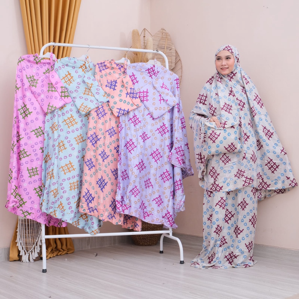 MUKENA DEWASA MOTIF RAYON BALI