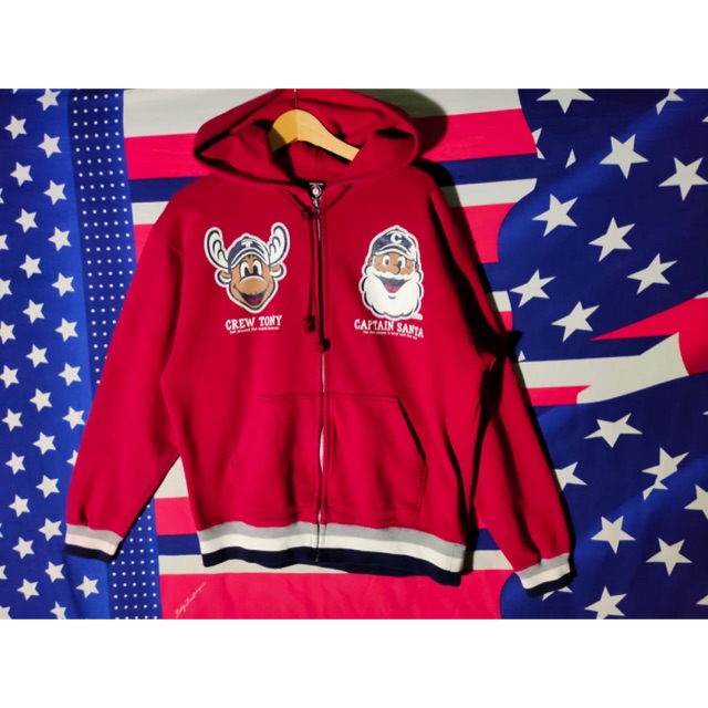 Zip hoodie captain santa