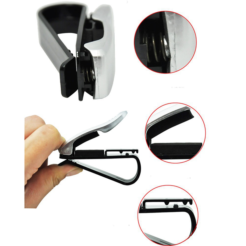 1 pcs Mobil Sun Visor Sunglasses Kacamata Kacamata Holder Clip Tiket Multi-fungsi Auto Fastener Klip