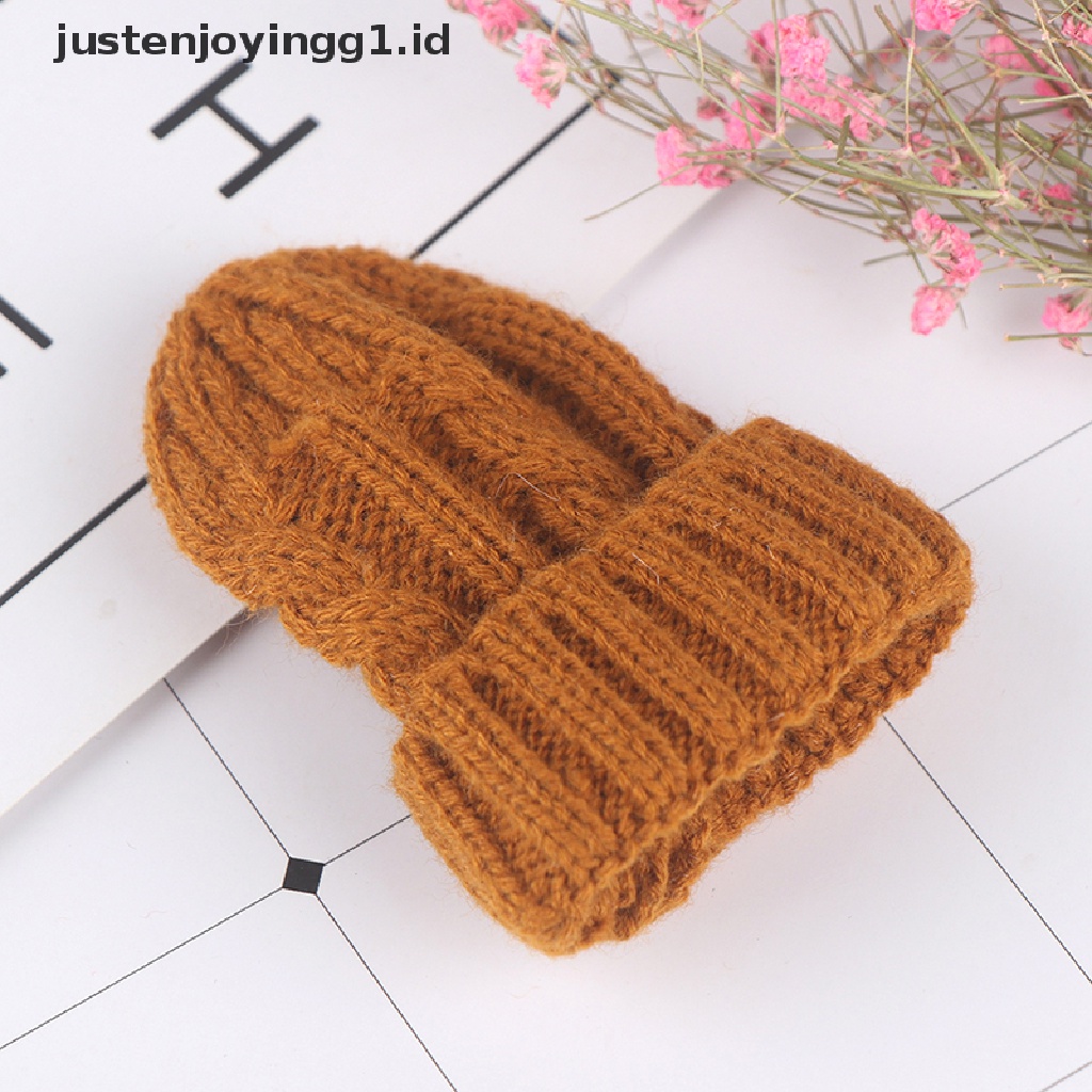 Miniatur Topi Beanie justenjoyingg1.id / 1 / 6 Untuk Dekorasi Rumah Boneka