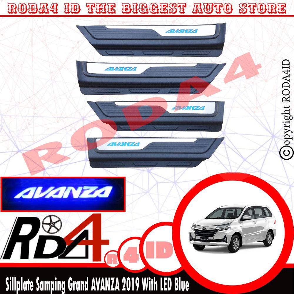 Sillplate Samping Grand AVANZA 2019 2020 ORIGINAL Dengan Lampu LED