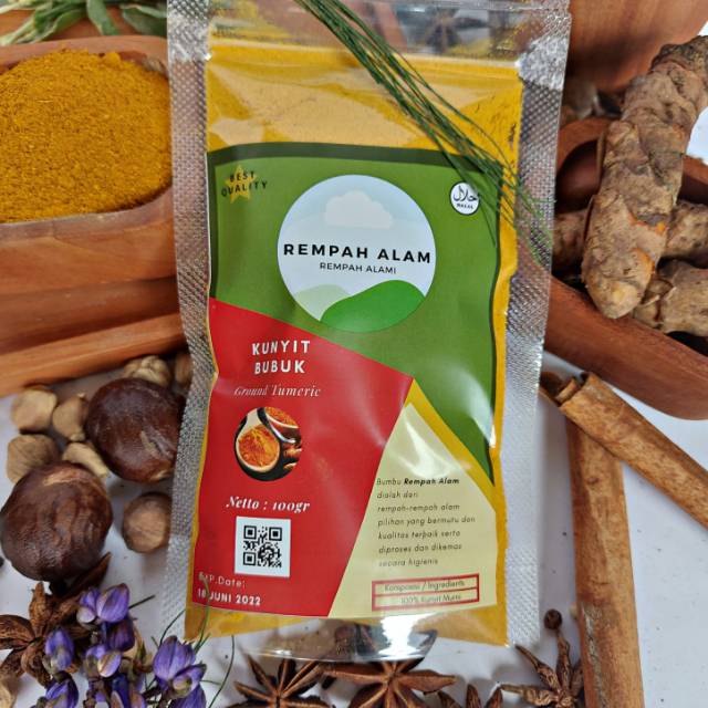 

50gr~100gr Kunyit Bubuk / Ground Tumeric by REMPAH ALAM / Rempah / Bumbu / Bumbu Dapur