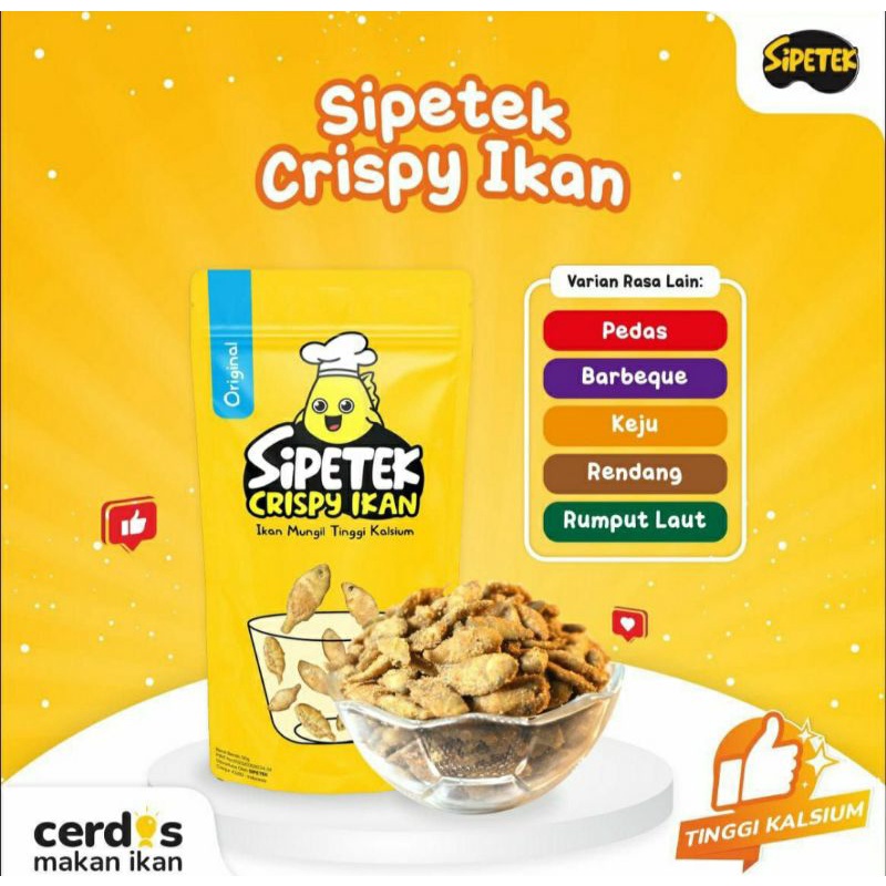 

SIPETEK CRISPY IKAN 50GR TANPA MSG & PENGAWET