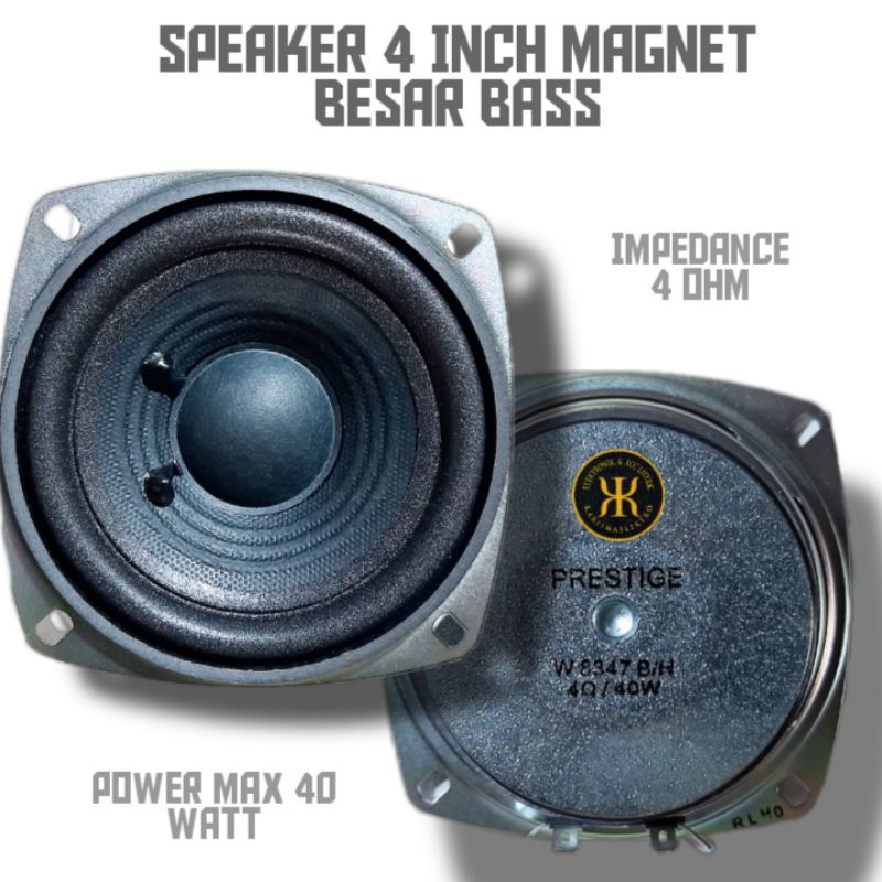 Speaker 4 Inch Wofer Magnet besar