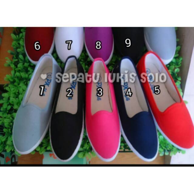 (098) Sepatu Kanvas wanita PX STYLE tanpa tali