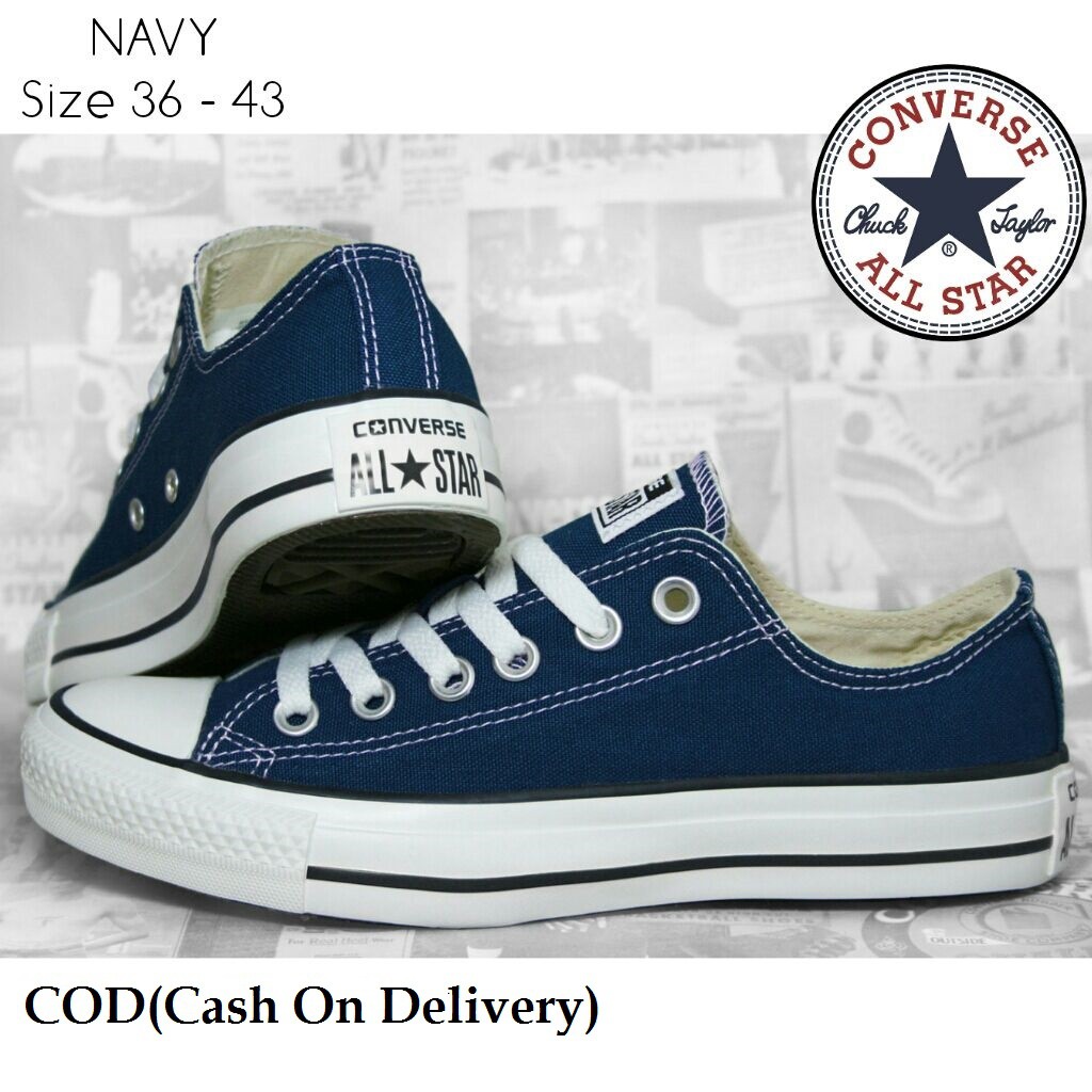 Supplier sepatu Allstar Classic Low Sepatu Sneakers Alstar Convers Pendek Warna Hitam Bahan Canvas